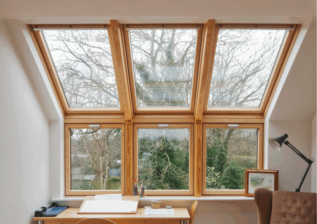 Large windows for a house extension
