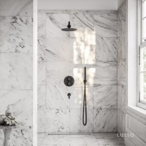 Matte Black Shower 
