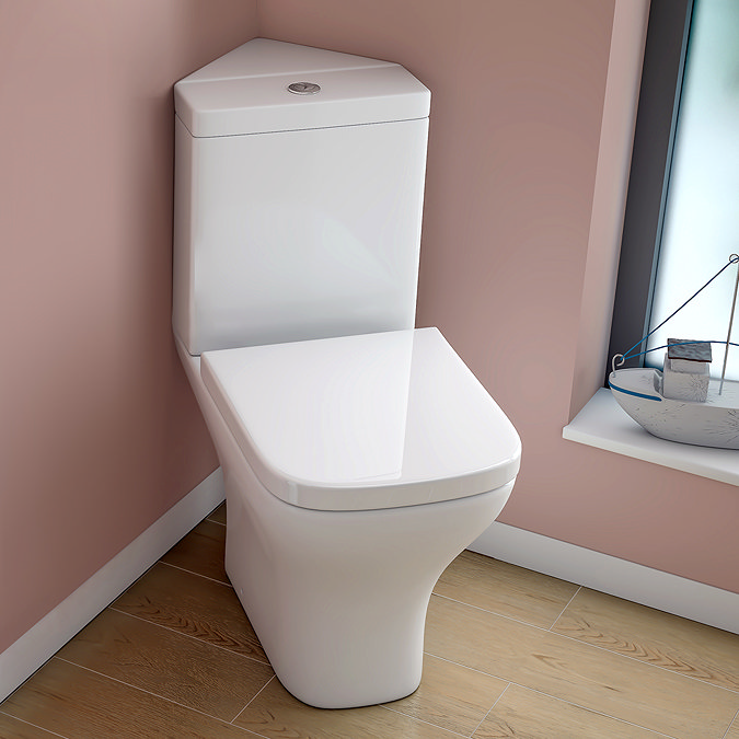 Corner toilet