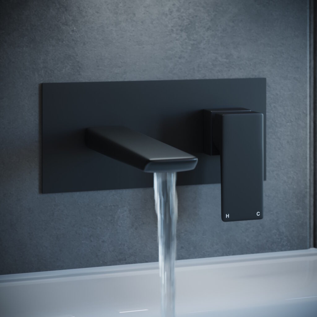 Modern Black Matt Bathroom Tap
