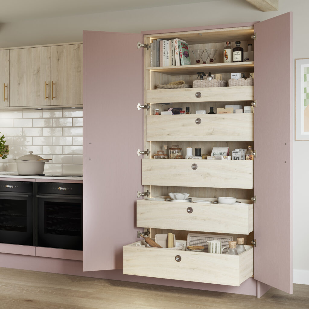 Masterclass Kitchen Drawers Pink