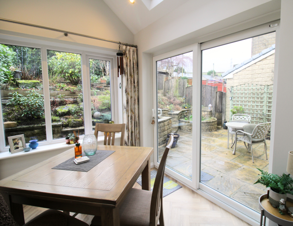 Bright kitchen extension in Tintwistle
