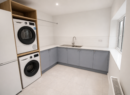 Utility room garage conversion