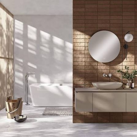 Serene bathroom design