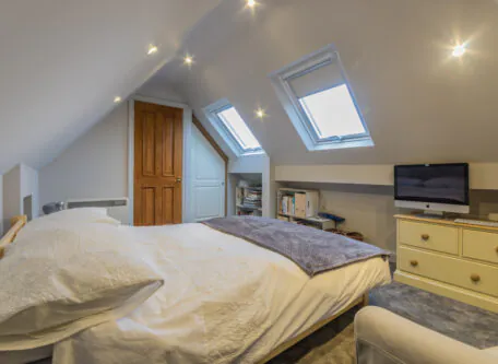 loft conversion with velux skylights